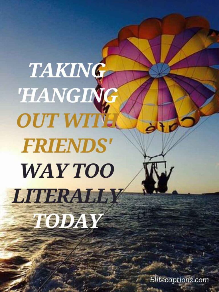 Better Parasailing Captions with Friends