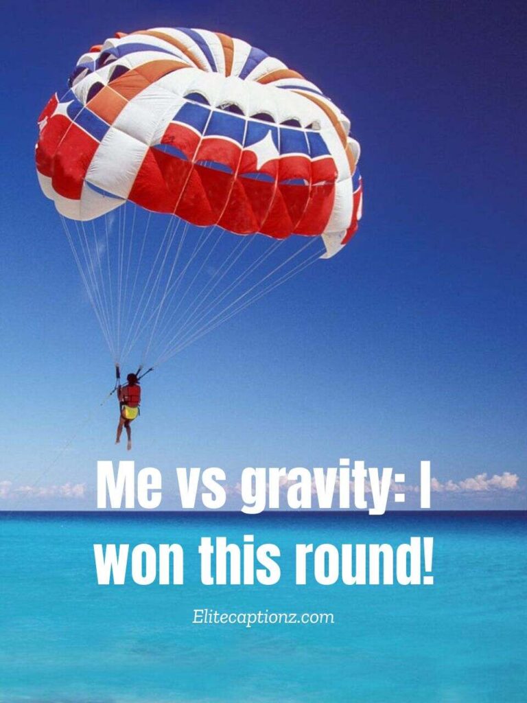 Captions for First-Time Parasailing Experience