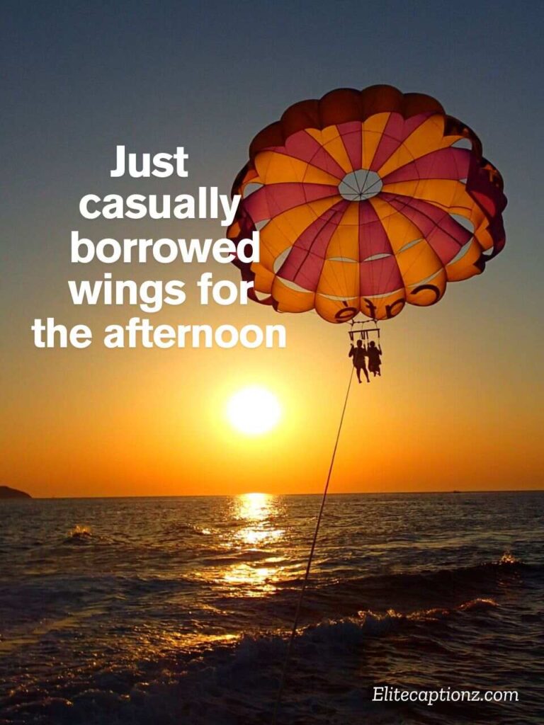 Cute Parasailing Captions
