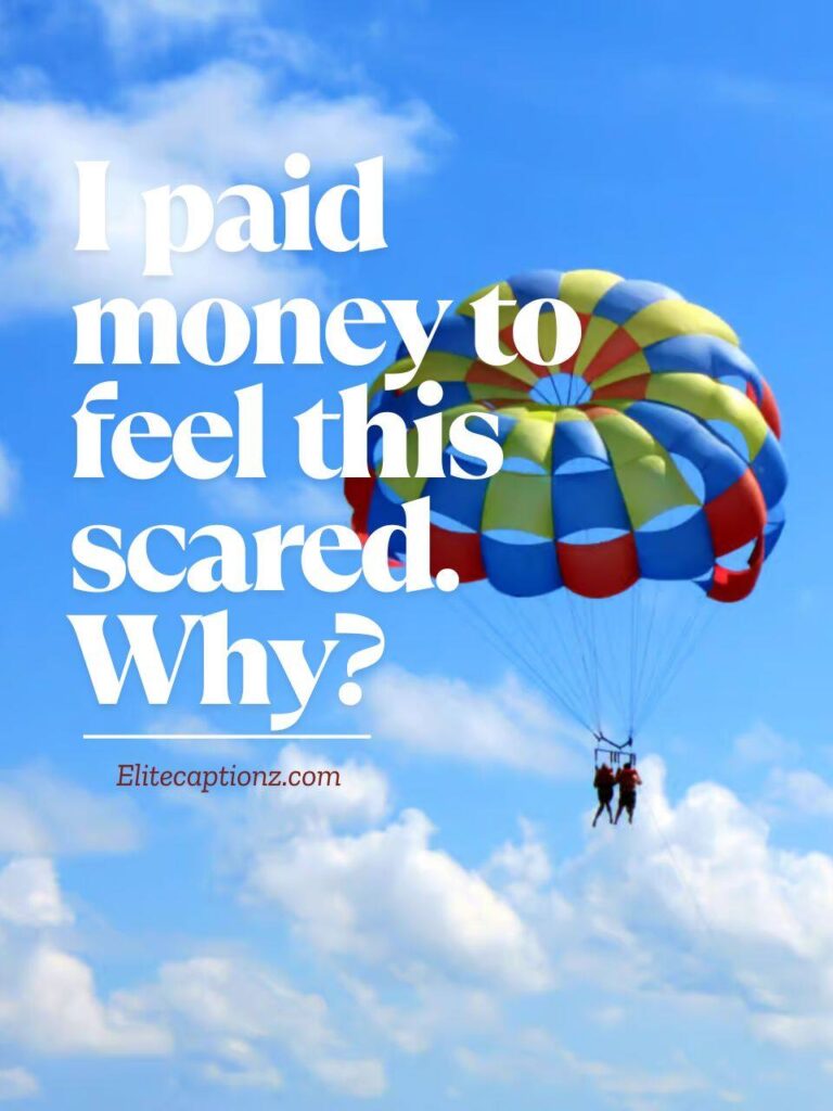 Funny Parasailing Captions for Instagram