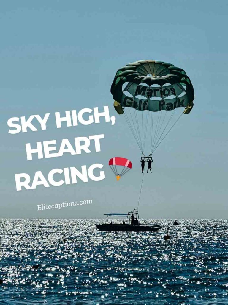 Short Parasailing Captions for Instagram